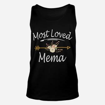 Most Loved Mema Cute Thanksgiving Christmas Gifts Unisex Tank Top | Crazezy UK