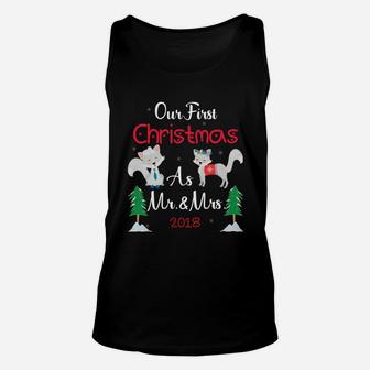 Mr And Mrs Christmas Newly Wed Couple Matching Sweatshirt Unisex Tank Top | Crazezy CA