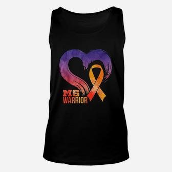 Ms Warrior Heart Multiple Sclerosis Awareness Month Unisex Tank Top | Crazezy AU