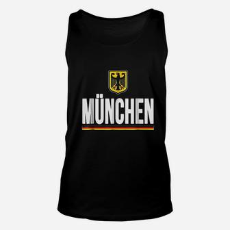 Munchen Germany German Flag Munich Tourist Unisex Tank Top | Crazezy
