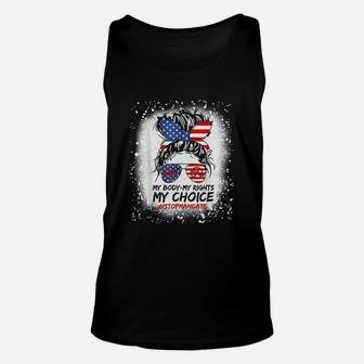 My Body My Rights My Choice Stop The Mandate Unisex Tank Top - Thegiftio UK