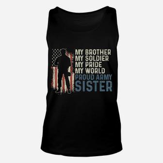 My Brother My Soldier Hero Proud Army Sister Women Unisex Tank Top | Crazezy