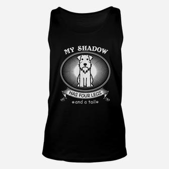 My Dog Is My Shadow Unisex Tank Top | Crazezy CA
