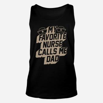 My Favorite Nurse Calls Me Dad Best Papa Christmas Gifts Unisex Tank Top | Crazezy DE