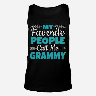 My Favorite People Call Me Grammy Sweatshirt Unisex Tank Top | Crazezy CA
