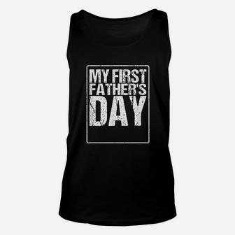 My First Fathers Day Unisex Tank Top | Crazezy CA