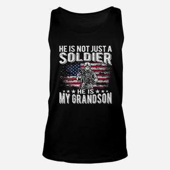 My Grandson Is A Soldier Unisex Tank Top | Crazezy