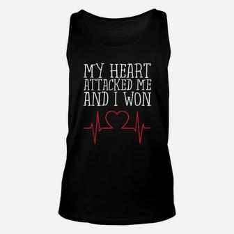 My Heart Attacked Me And I Won Unisex Tank Top | Crazezy UK