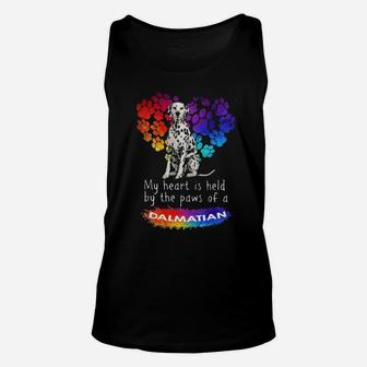 My Heart Is Held By The Paws Of A Dalmatian Unisex Tank Top - Monsterry AU