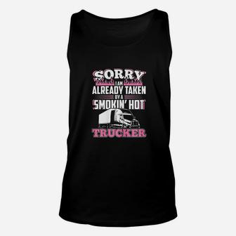 My Husband Is A Truck Driver Unisex Tank Top | Crazezy
