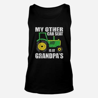 My Other Car Seat Is At Grandpa Unisex Tank Top | Crazezy
