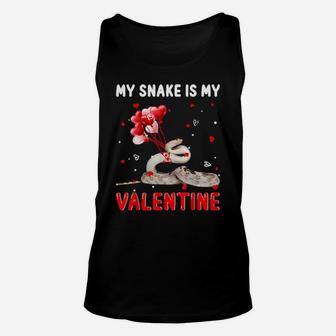 My Snake Is My Valentine Animals Lover Gifts Unisex Tank Top - Monsterry AU