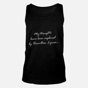 My Thoughts Have Been Replaced Unisex Tank Top | Crazezy