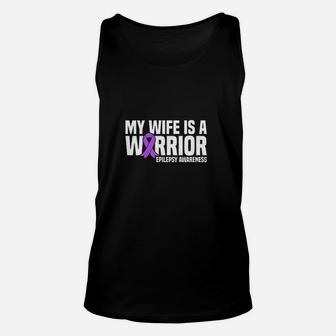 My Wife Is A Purple Ribbon Unisex Tank Top | Crazezy AU