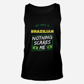 My Wife Is Brazilian Brazil Heritage Unisex Tank Top | Crazezy
