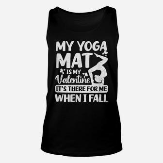 My Yoga Mat Is My Valentine Unisex Tank Top - Monsterry