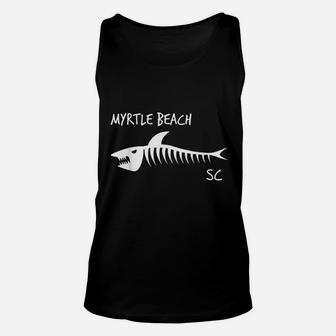 Myrtle Beach South Carolina Shark Unisex Tank Top | Crazezy CA