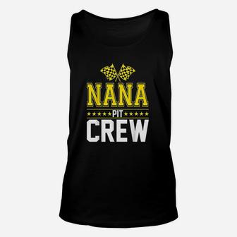Nana Pit Crew Hosting Car Race Birthday Party Unisex Tank Top | Crazezy