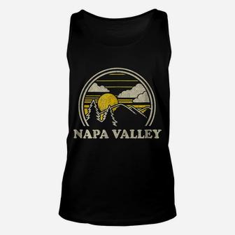 Napa Valley California Ca T Shirt Vintage Hiking Mountains Unisex Tank Top | Crazezy CA