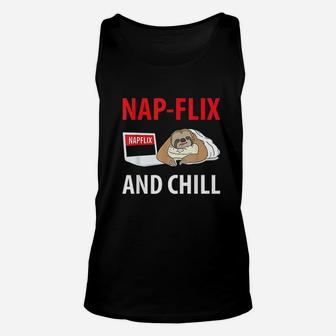 Napflix And Chill Unisex Tank Top | Crazezy CA