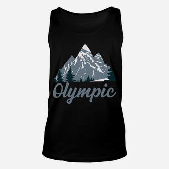 National Park Shirt Retro Olympic National Park Mountain Unisex Tank Top | Crazezy