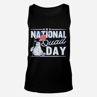 National Quail Usa Day 4Th Of July Unisex Tank Top - Monsterry