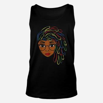 Natural Hair Strong Black Women Beautiful Afro Gift Female Unisex Tank Top | Crazezy