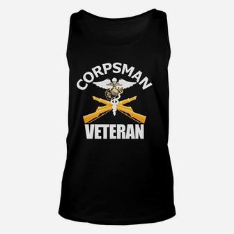 Navy Corpsman Navy Veteran Gift Ideas Unisex Tank Top | Crazezy DE