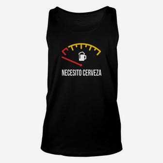 Necesito Cerveza Funny Spanish Quote Unisex Tank Top - Thegiftio