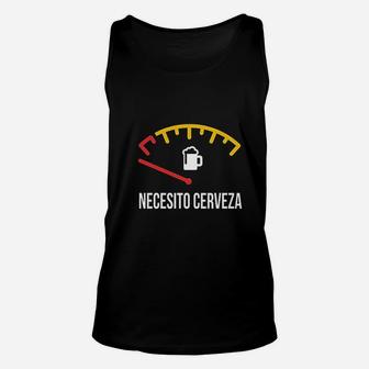 Necesito Cerveza Funny Spanish Quote Unisex Tank Top - Thegiftio