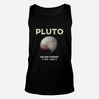 Never Forget Pluto Unisex Tank Top | Crazezy UK