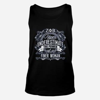 Never Underestimate The Power Of A Finer Woman Unisex Tank Top | Crazezy