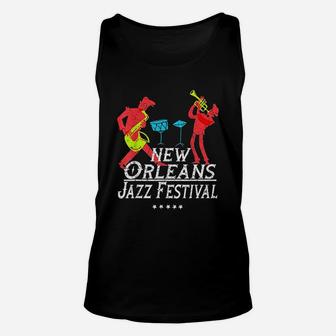 New Orleans Festival Of Jazz Music Unisex Tank Top - Thegiftio UK