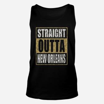 New Orleans Football Fans Straight Outta New Orleans Unisex Tank Top - Thegiftio UK
