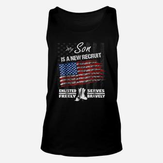 New Recruit Shirt - My Son Joined The US Military Unisex Tank Top | Crazezy UK