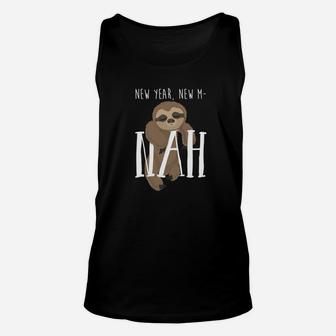 New Year Sloth For Women Cute Sloth Gifts Women Unisex Tank Top - Thegiftio UK