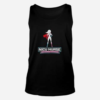 Nicu Nurse Protector Of Tiny Humans Superhero Unisex Tank Top | Crazezy UK