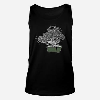 Ninja Kitty Cats Bonsai Tree Japanese Buddhist Zen Shirt Unisex Tank Top - Thegiftio