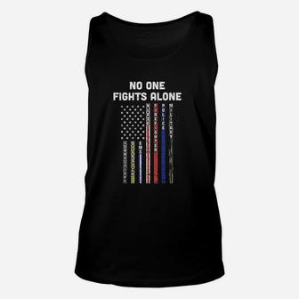 No One Fights Alone Unisex Tank Top | Crazezy CA