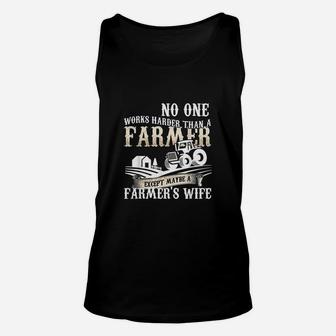 No One Works Harder Than A Farmer Unisex Tank Top | Crazezy CA