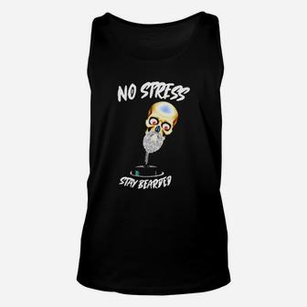 No Stress Stay Bearded Unisex Tank Top - Monsterry