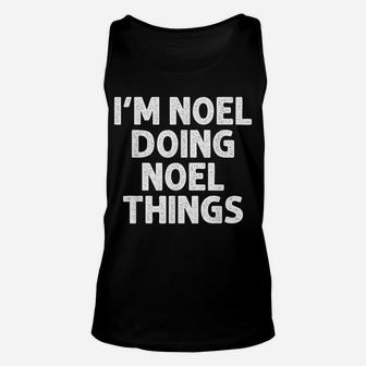 Noel Gift Doing Name Things Funny Personalized Joke Men Unisex Tank Top | Crazezy AU