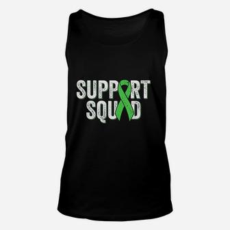 Non- Hodgkins Lymphoma Support Squad Lime Green Awareness Unisex Tank Top | Crazezy UK