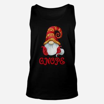 Nordic Gnome Christmas Gnope - Garden Gnome Merry Christmas Unisex Tank Top | Crazezy
