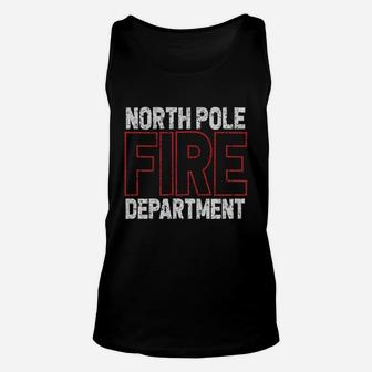North Pole Fire Department Firefighter Unisex Tank Top - Thegiftio