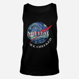Not Flat We Checked Unisex Tank Top | Crazezy