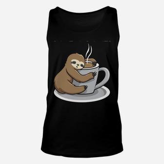 Not To Brag But I Totally Got Out Of Bed Today Sloth Coffee Sweatshirt Unisex Tank Top | Crazezy