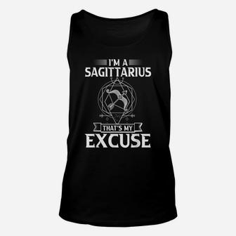 November December Birthday Funny Sagittarius Zodiac Sign Unisex Tank Top | Crazezy