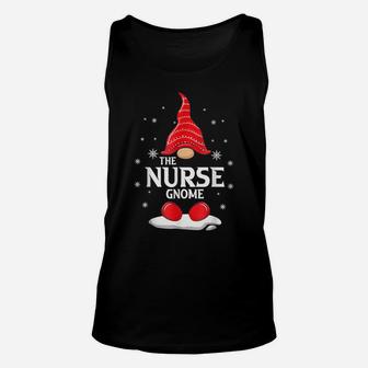 Nurse Gnome Family Matching Christmas Funny Gift Pajama Unisex Tank Top | Crazezy