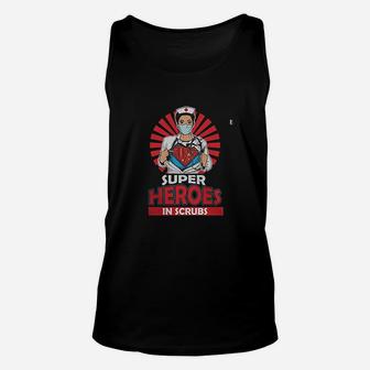 Nurse Super Heroes In Scru Unisex Tank Top | Crazezy CA